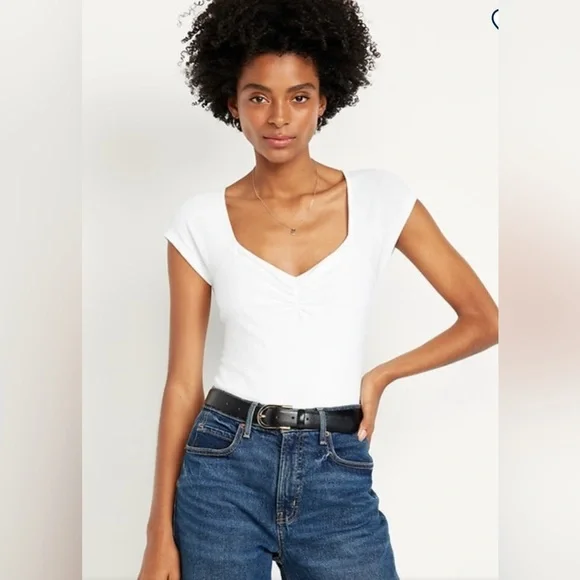 NEW…Old Navy Double Layered Cinch Bodysuit - Picture 1 of 4